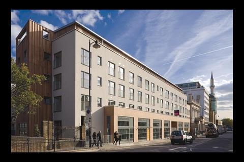 Timber wharf, east London